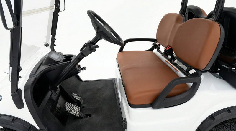 EPIC 2-Seater Lifted Electric Golf Cart with Lithium Battery 150Ah & Standard Tires | LSEV (White) - Image 4
